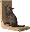 Cat Scratcher L Shape with Ball Toy for Indoor Cats